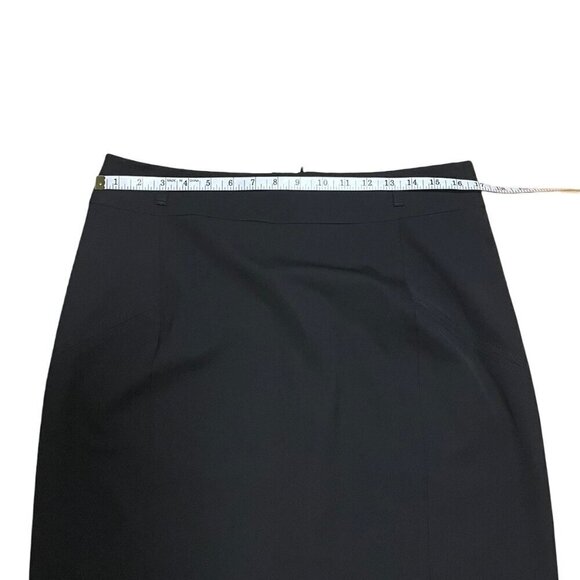 Mexx Black Pencil Skirt Pleated Back Stretch Contour Women's Size 12 - Picture 13 of 15